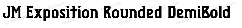 JM Exposition Rounded DemiBold字体转换